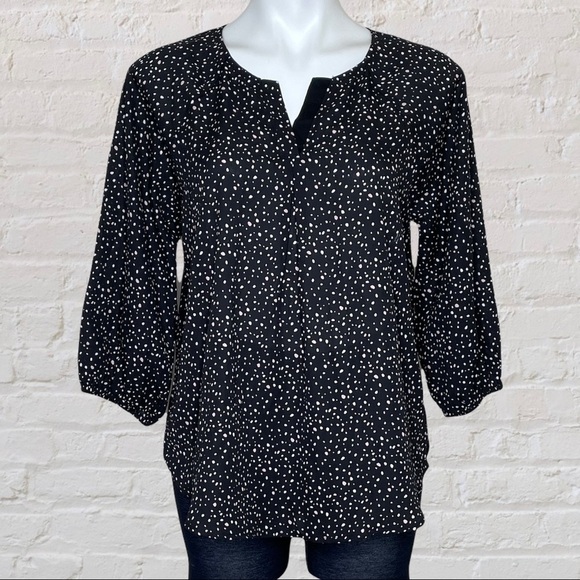 Papermoon black with dots blouse, medium - Picture 2 of 7